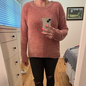 gap sweater in pink
